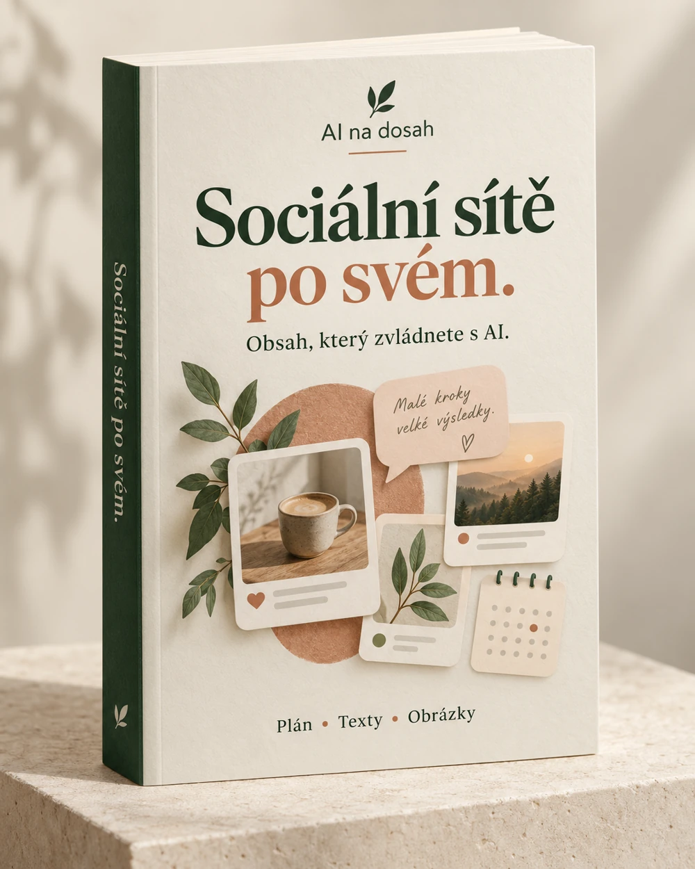 Obal e-booku Sociální sítě po svém — Obsah, který zvládnete s AI